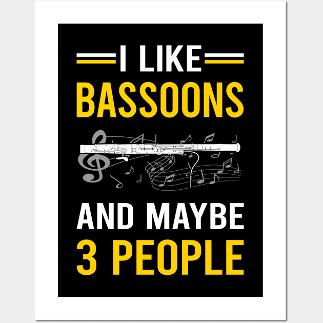 3 People Bassoon Bassoonist Wall Art by Good Day